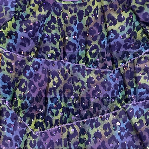 Justice ruffle long sleeve top for girls, size 12 - Picture 4 of 4